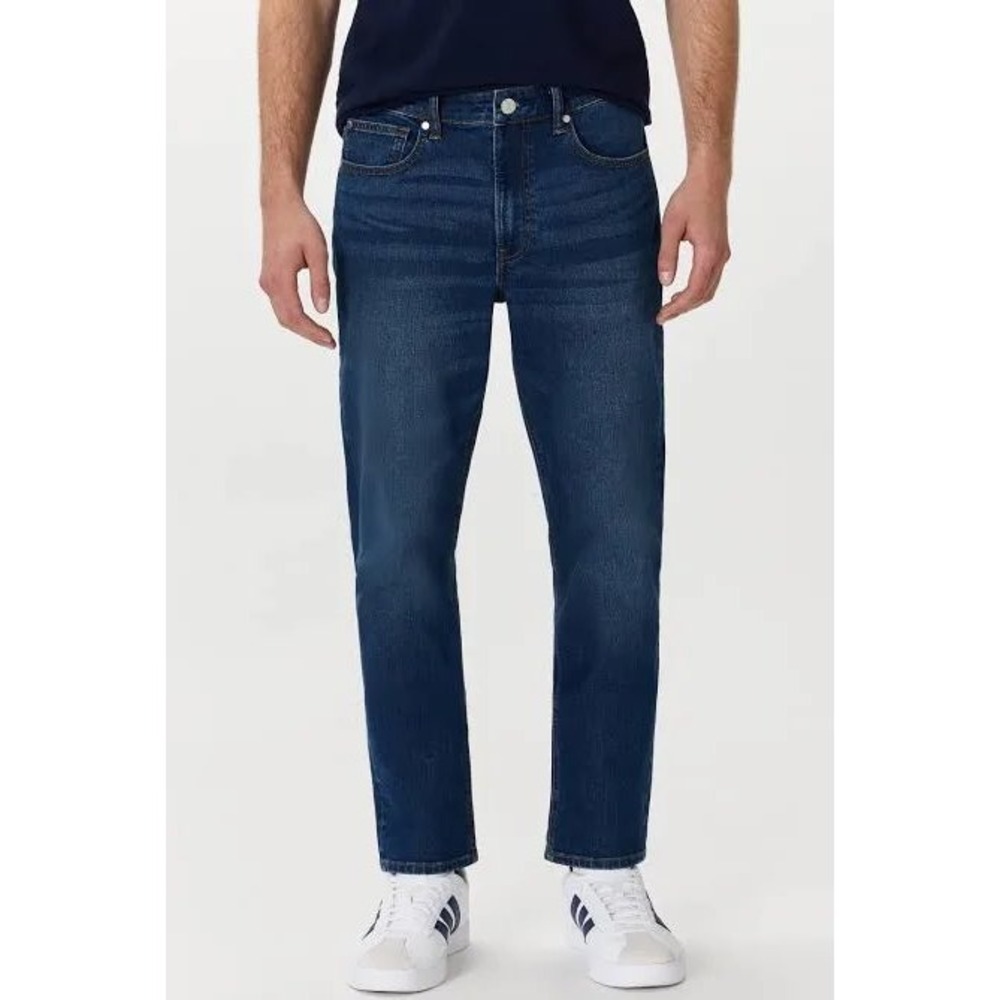 Quince Warren Relaxed Straight Jeans Azure Blue EUC Stretch 36x34